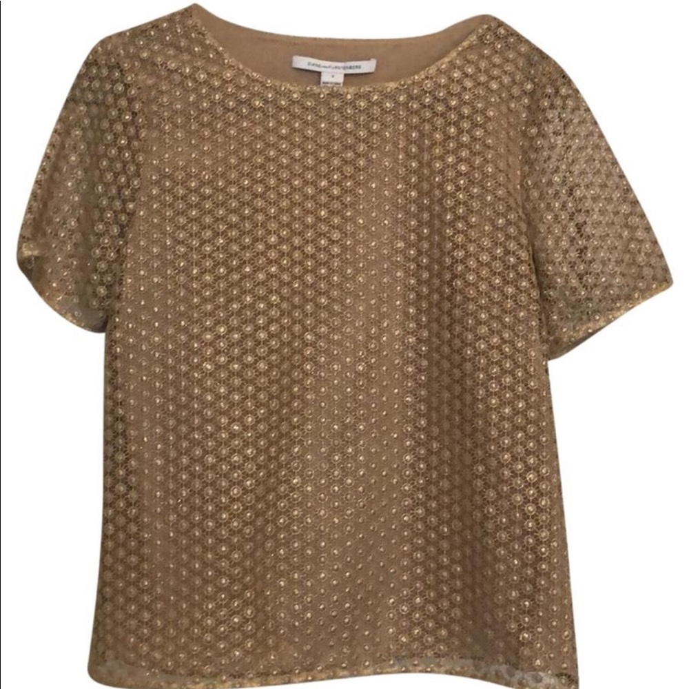Gold top by Diane von Furstenberg